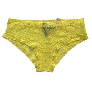 Victoria’s Secret Bright Yellow The Lacie Panty Size Large